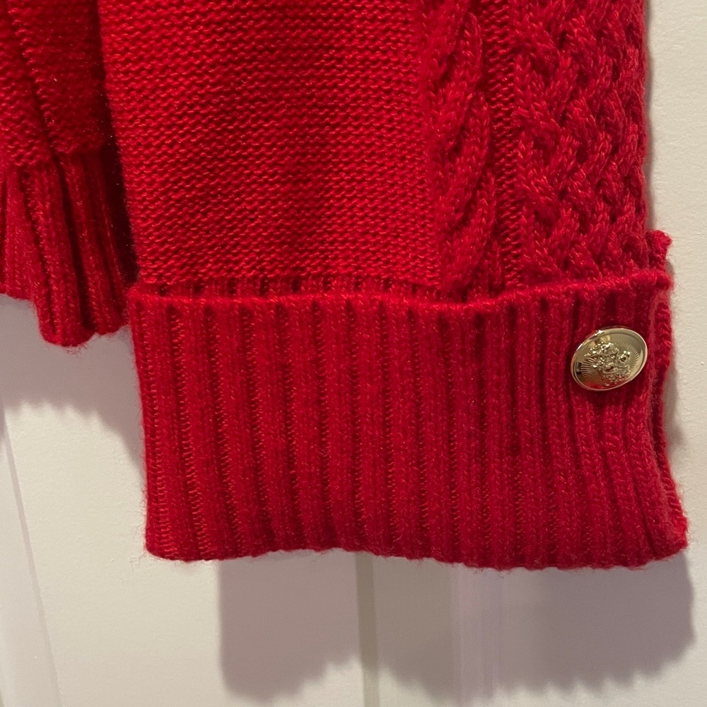 Talbots Vibrant Red Cowl Neck Sweater - Picture 3 of 5